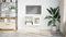vidaXL - Tv-meubel - 68x39x60,5 - cm - staal - wit