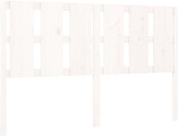 vidaXL - Hoofdbord - 155,5x4x100 - cm - massief - grenenhout - wit