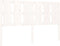 vidaXL - Hoofdbord - 155,5x4x100 - cm - massief - grenenhout - wit