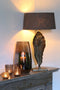 Light & Living - Vaas Zilver Metallic Grijs Glas IZEDA - 23x23x40 - Grijs