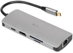 iBox IUH3RJ4K interface hub USB Type-C 5000 Mbit/s Zilver