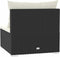 vidaXL - Vierzitsbank - met - kussens - poly - rattan - zwart