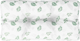 vidaXL - Palletkussen - bladpatroon - 80x40x12 - cm - stof