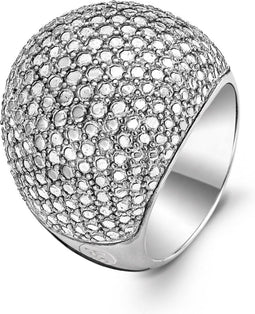 TI SENTO Ring 1954SD - Zilveren dames ring - Gerhodineerd - Maat 50