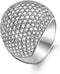 TI SENTO Ring 1954SD - Zilveren dames ring - Gerhodineerd - Maat 50