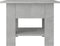 vidaXL - Salontafel - 55x55x42 - cm - bewerkt - hout - betongrijs
