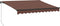 vidaXL - Luifel - handmatig - uittrekbaar - met - LED's - 300x250 - cm - bruin