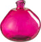 J-Line vaas Bubbel - glas - fuchsia - Ø 31.5 cm