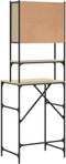 vidaXL - Wasmachinekast - 68x48,5x194 - cm - sonoma - eikenkleurig
