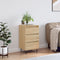 vidaXL - Dressoir - 40x35x70 - cm - bewerkt - hout - sonoma - eikenkleurig