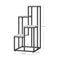 Plantenstandaard - 4 stuks - 34x34x71 cm - wit marmer