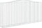 vidaXL - Schanskorven - 4 - st - gewelfd - 400x50x180/200 - cm - ijzer