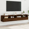 vidaXL - Tv-wandmeubels - 2 - st - 80x30x30 - cm - bewerkt - hout - bruin - eikenkleur