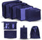 Comfytravel Packing Cubes Set - Reisaccessoires - 8-delige set - Waterafstotend - Donkerblauw