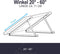 enjoy solar Aluminium Adjustable Mast Bracket with Tilt Angle 30° -60° for Single Panel Solar Panel