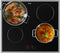 ETNA KI2160RVS - Inductiekookplaat - 4 kookzones - 59 cm - Zwart
