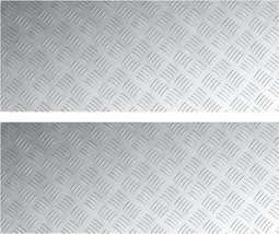 vidaXL - Aluminium - Ruitplaten - 2 - Stuks - Antislip - 100x40 - cm