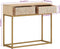 vidaXL - Wandtafel - 90x30x76 - cm - massief - mangohout - en - ijzer