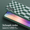 Selencia Hoesje Geschikt voor Samsung Galaxy A54 (5G) Hoesje Met Koord - Selencia Siliconen design hoesje met afneembaar koord - Groen / Irregular Check Green