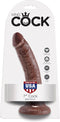 Pipedream King Cock realistische dildo 7 Inch Cock bruin - 7,83 inch