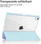 imoshion Tablet Hoes - Geschikt voor iPad Air 5 (2022) / Air 4 (2020) / Air 11 inch (2025) M3 / Air 11 inch (2024) M2 - Trifold Hardcase Bookcase - Lichtblauw