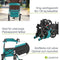 Aluminium Rollator Vital - Opvouwbaar - Lichtgewicht - 130 kg max belastbaar