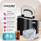 Tectake IJsblokjesmaker - 12-15 kg ijs per 24 uur - Zwart