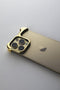 Arc Pulse - Dubbelzijdige Titanium Bumper Case - Geschikt voor iPhone 13 Pro Max - Goud