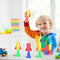 Partizzle 24x - Springende Raketten - Bouncing Ruimte Raket Speelgoed - Levendige Kleuren (24 stuks)