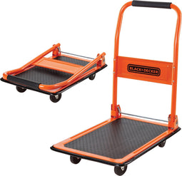 BLACK+DECKER BXWT-H303 - Inklapbare Plateauwagen - Max. 80KG - 60 x 40 x 80,5 cm - Staal