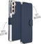 Accezz Hoesje Geschikt voor Samsung Galaxy S21 Hoesje Met Pasjeshouder - Accezz Xtreme Wallet Bookcase - Donkerblauw