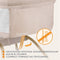 Lionelo Malin Evo - 3in1 Wieg Campingbed Babybed - Schommelfunctie Verstelbare Matras - Beige Natural