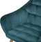 Beliani KARIS - Fauteuil - Blauw - Fluweel