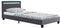 Juskys Verona - Gestoffeerd Bed - LED Verlichting - 90 x 200 cm - Grijs