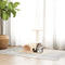 vidaXL - Kattenmeubel - met - tunnel - 60x34,5x50 - cm - donkergrijs