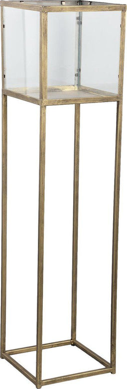 PTMD Maira Plantentafel - 23 x 23 x 95 cm - Metaal - Messing