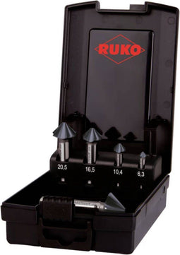RUKO ULTIMATECUT 4S - Kegelverzinkboorset - 5-delig met 4 snijkanten technologie (1 set)