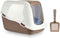 Kattenbak Wit Beige Plastic 39,7 x 57 x 39 cm (6 Stuks)
