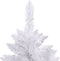 vidaXL - Kunstkerstboom - met - scharnieren - en - standaard - 120 - cm - wit
