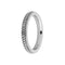 Melano Sarah refined engraved ring - Aanschuifring - Zilverkleurig - Maat 50