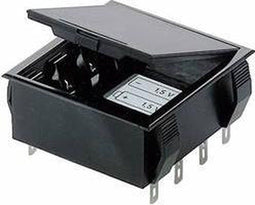 Bopla 46600000 Batterijhouder 4 AA (penlite), 9V (blok) Soldeeraansluiting (l x b x h) 65 x 65 x 21.5 mm