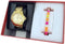 Ice Watch Gift box - ICE steel - Classic Gold - M - Multicolour jewel 020908 Horloge - Staal - Goudkleurig - Ø 40 mm