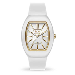 Ice-Watch - Ice boliday Dome White gold - Dameshorloge wit met siliconen band - 024034 (Small)