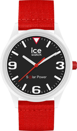 Ice Watch ICE solar power - Red tide 020061 Horloge - Textiel - Rood - Ø 40 mm