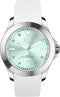 Ice Watch ICE steel - Classic - White pastel green 020381 Horloge - Siliconen - Zilverkleurig - Ø 40 mm