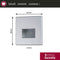 Paulmann Edge LED Wandinbouwlamp - 1,2W - 50 lm - 2700K Warmwit - Chroom Mat