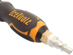 Icetoolz Compressorhandvat 240a91a Alu/rubber Oranje/zwart