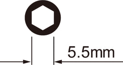 IceToolz Spaaknippelsleutel 12C7 voor 5.5mm zeskante nippels