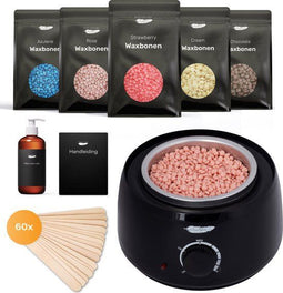 Ruby Wax Apparaat - Ontharingsset - 500 ml Waxopwarmer incl 100g Wax