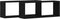 vidaXL - Wandplanken - 2 - Stuks - Zwart - Eiken - 60x15x23 - cm - Gemaakt - van - Houtcomposiet